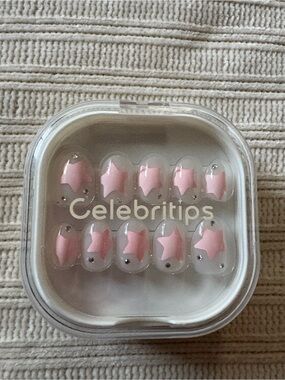 Celebritips Pink Star Press-On Nails Star Candy